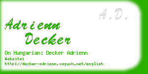 adrienn decker business card